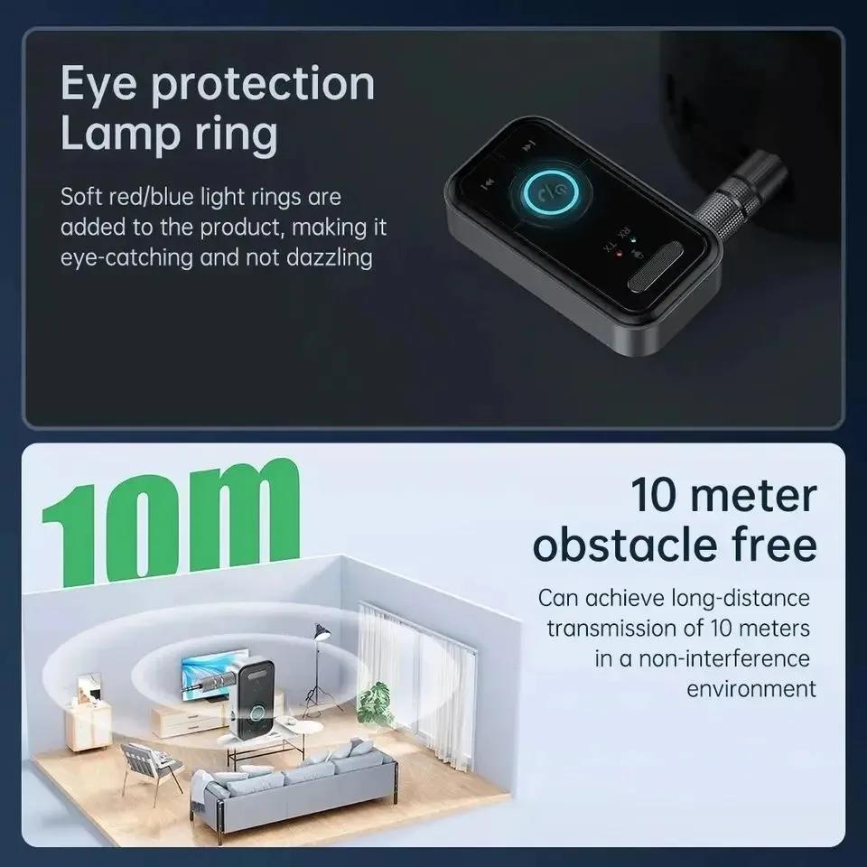 2 In 1 Car AUX Wireless Receiver Bluetooth 5.3 Adapter USB Mini Stereo Audio Music Bluetooth Receiver Transmitter Adapter