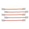 10Pcs LED Light Strip Connectors 3Pin 8mm Safe PC Strong Compatibility COB LED Strip Connectors for Home Party Office