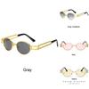 2021 Summer Steampunk Glasses Metal Frame Fashion Sunglasses With Uv400 Protection