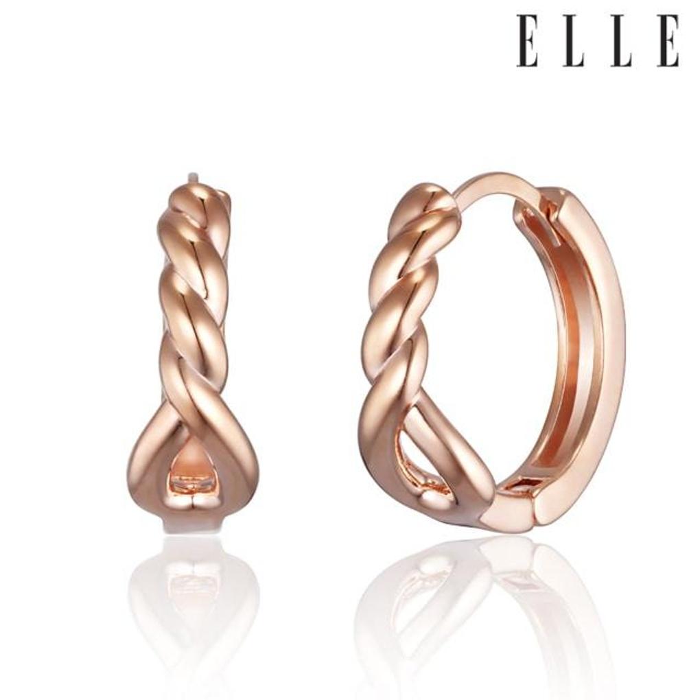 

Сережки Ella Twist 14K (золото заповнене) ELGPEE513 rose gold