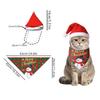 Holiday Dog Scarf Bibs 2Pcs Christmas Plaid Bandanas Puppy Pet Grooming Accessories For Cats Dogs Christmas Gift Supplies