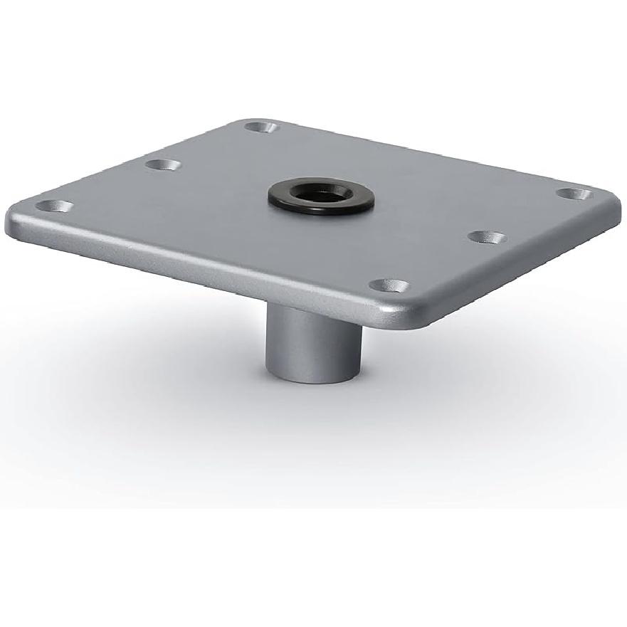 MATINA Boat Seat Base, 7 x 7 Aluminum Boat Seat Pedestal & Base with 3/4 Pin Post Socket, Heavy Duty Boat Accessories for Boat Seat Post & Boat 1 Pack