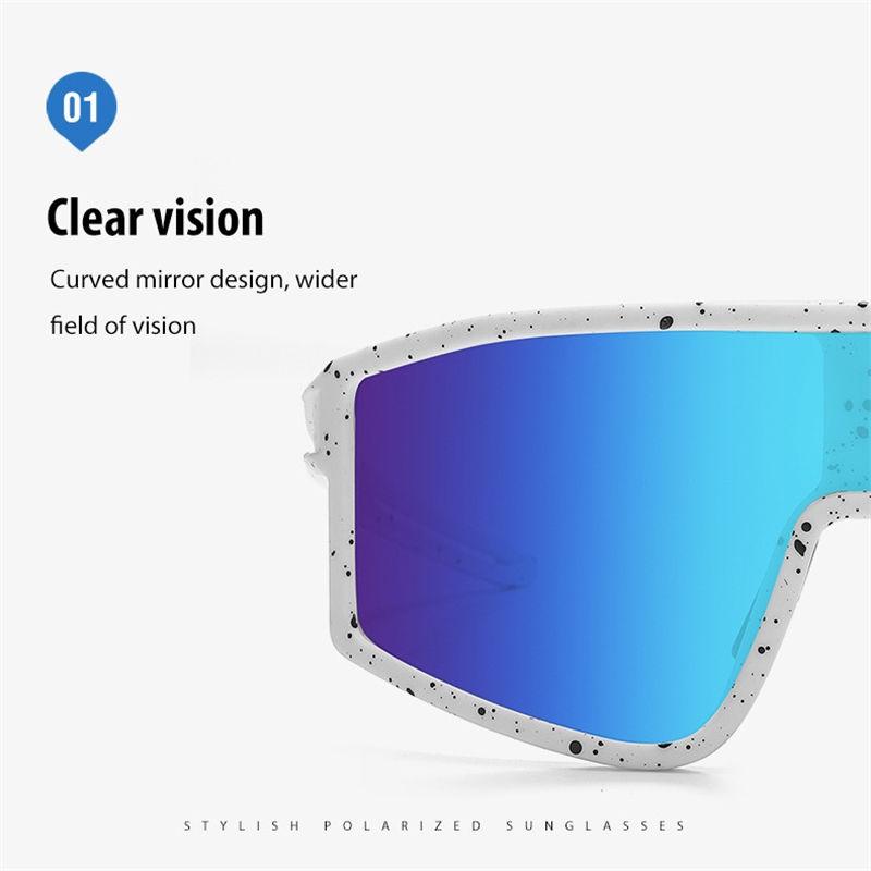 aoron PC Frame Polarized Sunglasses Outdoor Fashion Sport Driving Fishing Glasses UV400 Anti Glare Skiing Goggles