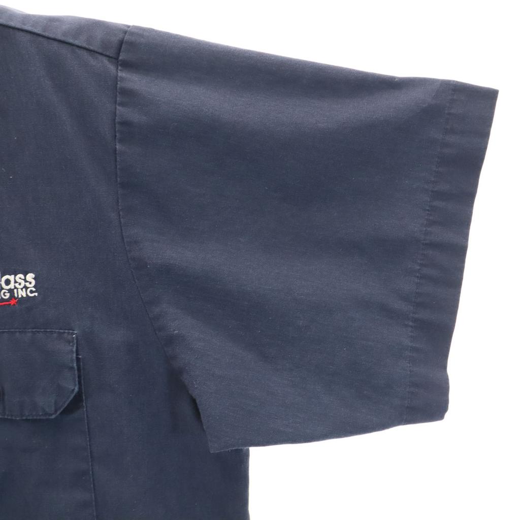 Dickies Kurzarm Arbeitshemd L Marineblau Corporate Herren Gebraucht