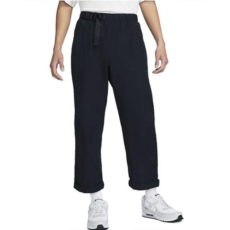 Nike SPORTSWEAR TECH PACK Casual Pants Men's Black Moderate Straight Fit Pants DX0242-010