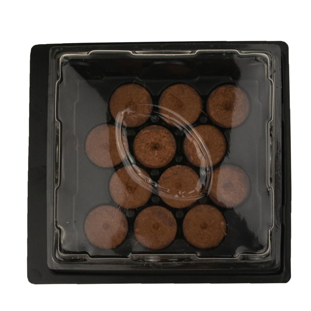 EDA8549 MINI GREENHOUSE GERMINATION INSPECTION SEEDLING SPROUT 12 Cells + Discs