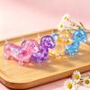 Glitzer Dackel Squishy Quetschspielzeug Transparent Gefüllt Pailletten Quetschen Stressabbau Spielzeug Niedlicher Hund Fidget Anti-Angst Spielzeug