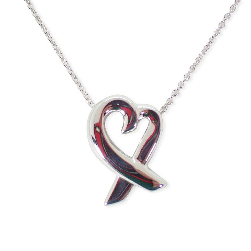 [Used] TIFFANY 925 Loving Heart Pendant/Necklace/g535-82