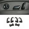For Volkswagen ID.4 2021 2022 Carbon Fiber Car Seat Button Switch Cap Cover Trim