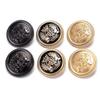 10PCS Vintage British Wheat Crown Uniform Metal Buttons For Clothing Simple Decorative Buttons