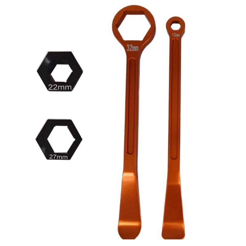 Aluminum Tire Lever Wrench Tool Set Motorcycle Tire Change Kit Motorbike Tyre Repair Tool Tire Removal Installation Tool