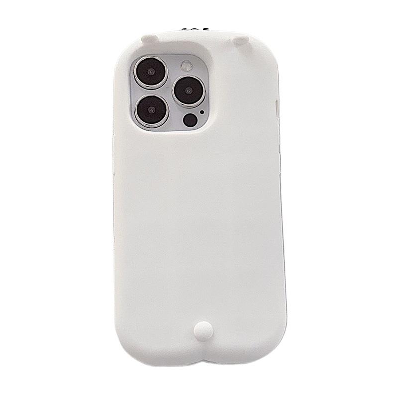

Cute 3D Bear White Soft Silicone Phone Case For iPhone 11 12 13 14 15 16 17 Pro Max Kawaii Cartoon Back Cover iPhone 14 Pro