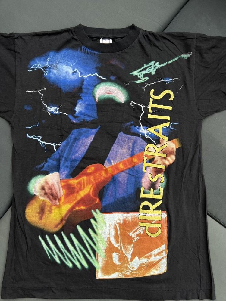 

1992 Dire Straits On Every Street Black Unisex Tshirt Classic Style KH12644 Unisex T-Shirt M