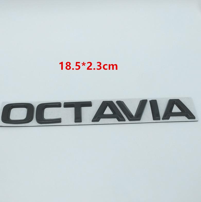 BATL9 1pc Metal for SKODA Octavia Superb RAPID FABIA KAMIQ KODIAQ YETI Car Emblem Letter Badge Rear Tail Trunk Sticker Decal for SKODA