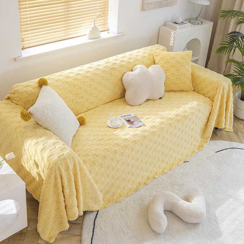 Sofabezug, Sofadecke, Unifarbener Sofaschutz, Nordischer Schlichter Sofabezug, Freizeitdecke, Picknickdecke, Verdickt