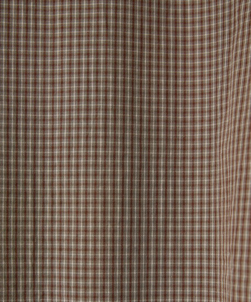Horlisun Breeze Typewriter Check Hood Jacket Beige