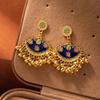 New Chinese Retro Enamel Color Drip Earrings Niche Design High Sense Antique Earrings Light Luxury Personalized Earrings
