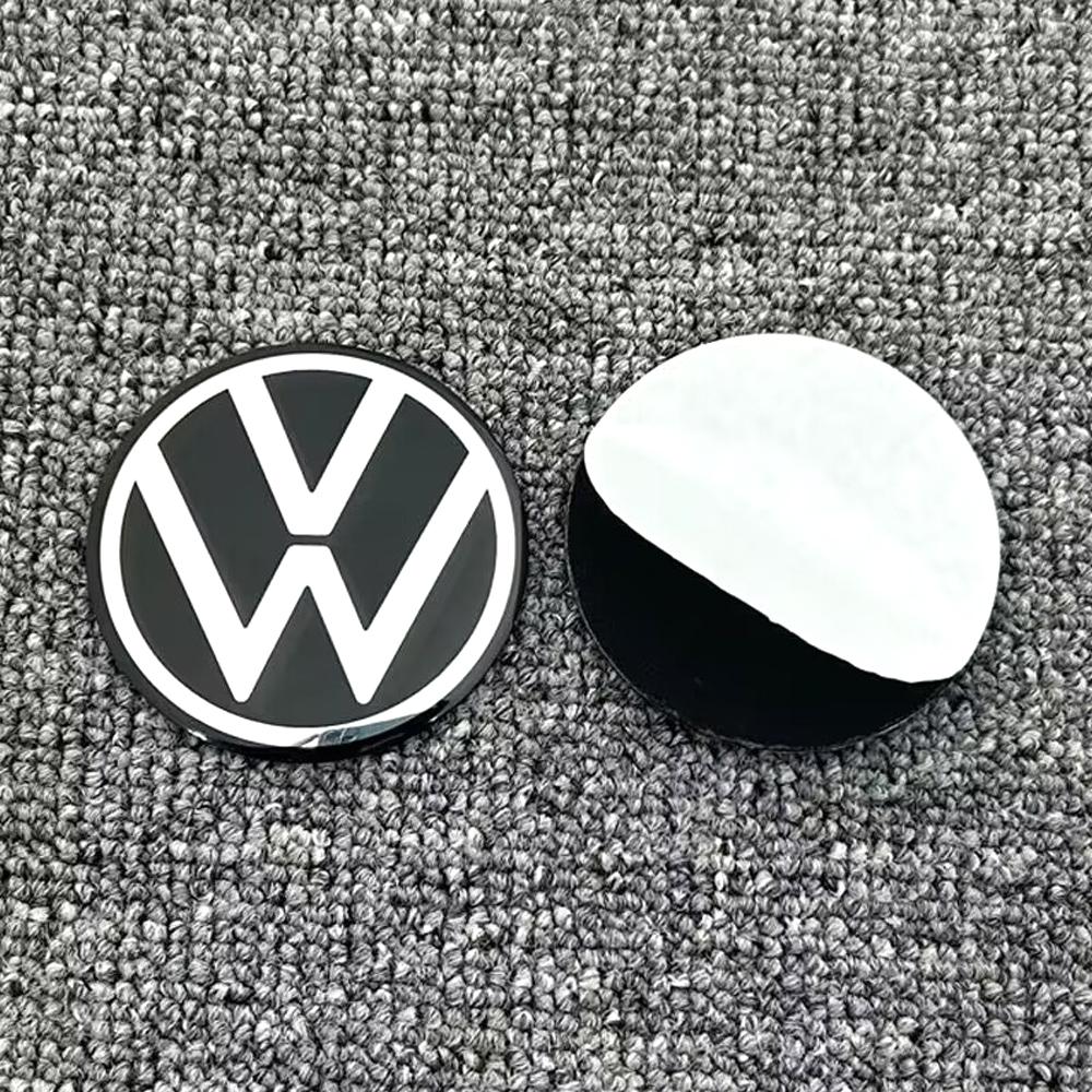 4Pcs For Volkswagen R-Line R GTI Polo Passat T5 Golf Scirocco 56mm 65MM Car Wheel Stickers Center Hub T17 Cap Car Emblem Badge Decal