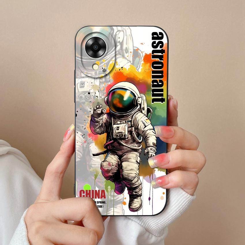 For Oppo A17k A16k A17 A16 A15 A12 A31 A33 A35 A36 A37 A52 A53s A54 A55 Phone Case Playful Boy Girl Pattern Fashion Shell For Oppo Silicone Back Cover