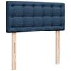 Ottoman Bed with Mattress Blue 90x200 Cm Fabric