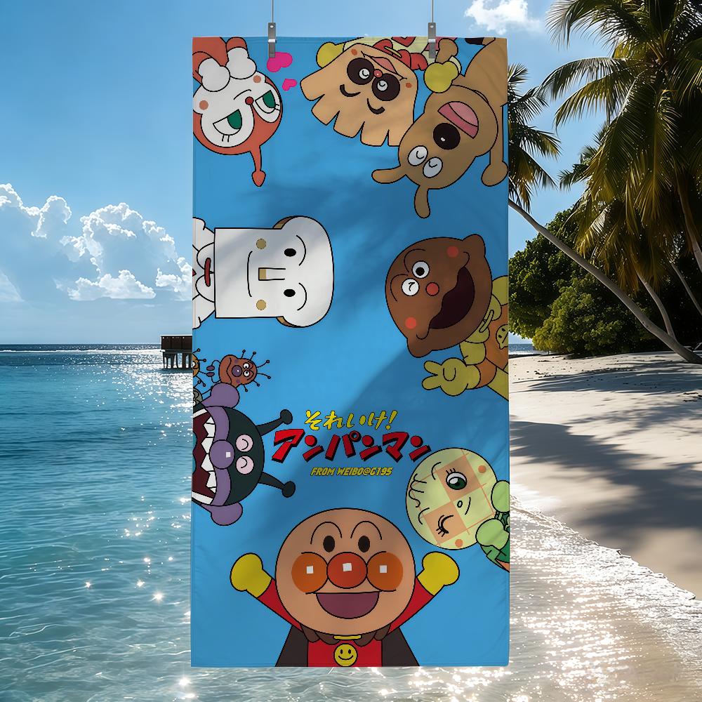 

Cartoon A-Anpanman Towel Quick Drying Beach Towels Are Suitable For Swimming Pools Camping Yoga And The Gym W40*H60(CM)