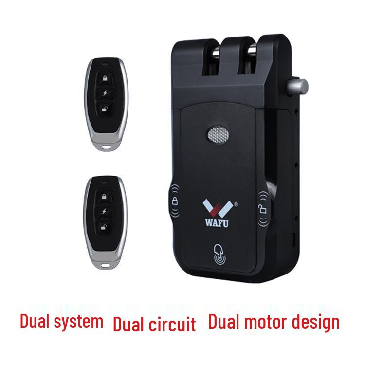 Invisible Keyless Remote-Control Anti-Theft Door Lock with Graffiti Smart Dual Electric System for Home Security