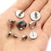 10pcs 6 8 10 12mm Stainless Steel Thicken Earring Studs,Earrings Blank Base,Fit 6-12mm Glass Cabochons DIY Jewelry Accessories