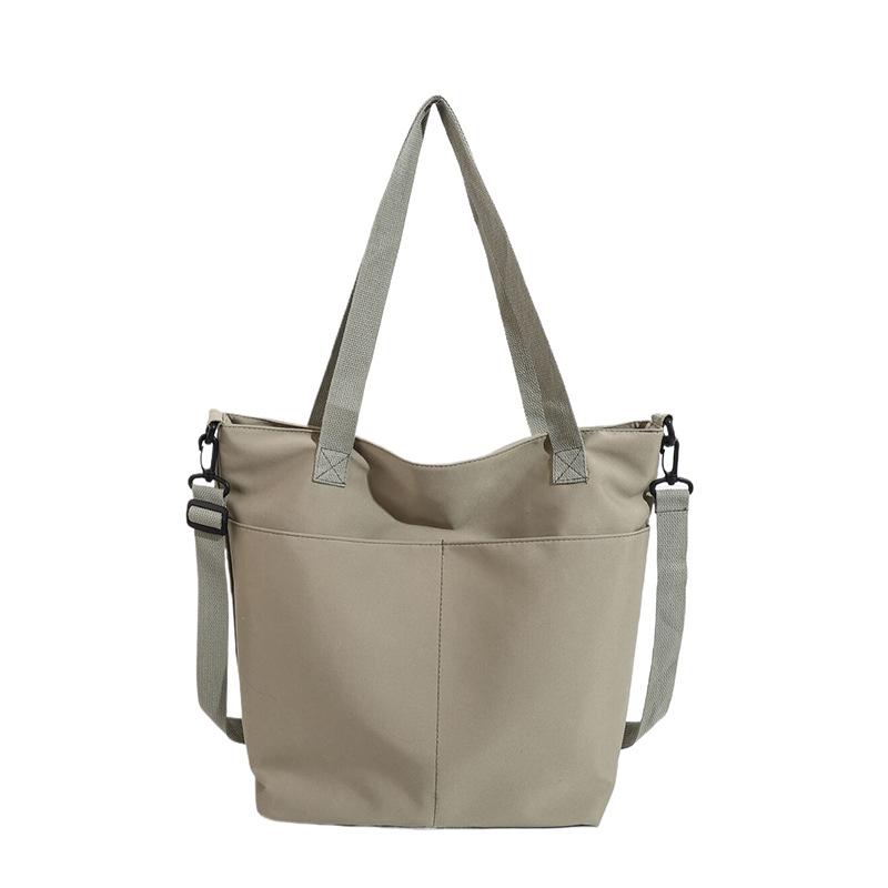 

Жіноча сумка через плече Однотонна сумка через плече великої місткості зелений