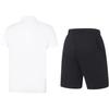 Li-Ning Plain Simple Comfortable Breathable Versatile Short Sleeve Polo Shirt Casual Sports Suit Unisex Suits APLV495-1+AKST543-3