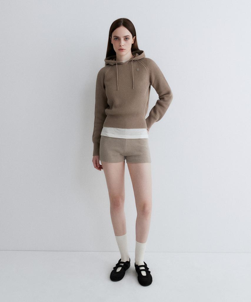SUARE WOMEN 100% Cotton Crop Hooded Knit - 5 Colors