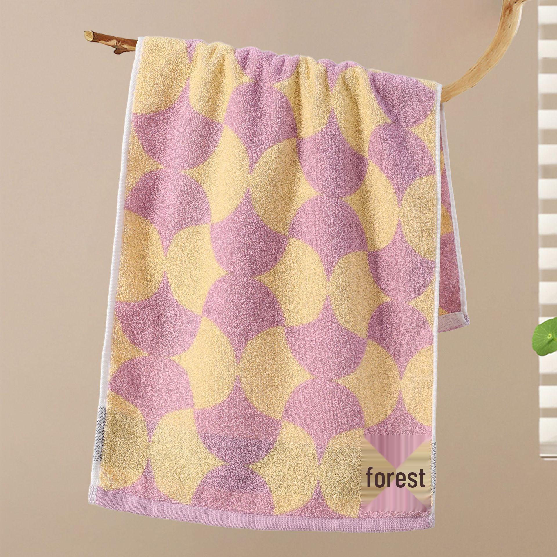 

Жаккардовий пофарбований пряжею дорослий банний рушник з 100% бавовни - Товстий, Вбираючий та Готовий до подарунка 35*75cm