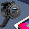 Motorcycle Charger USB Type-C PD 18W Fast Charging Power Socket Double Port Charge Adapter for Phones & Tablets