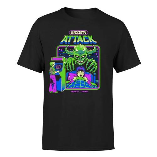 Steven Rhodes Unisex Adult Anxiety Attack Tie Dye Glow In The Dark T-Shirt