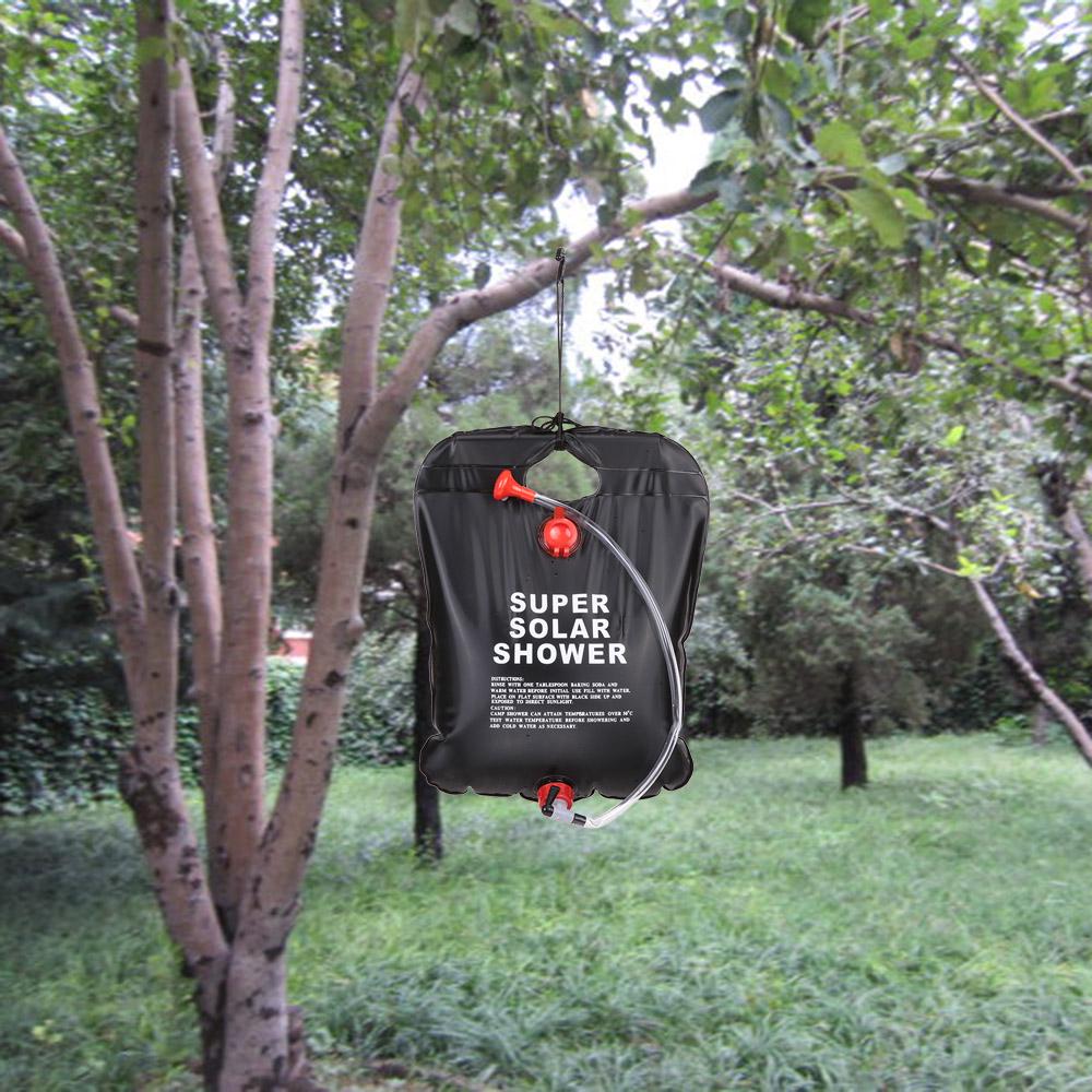 solar powered shower bag