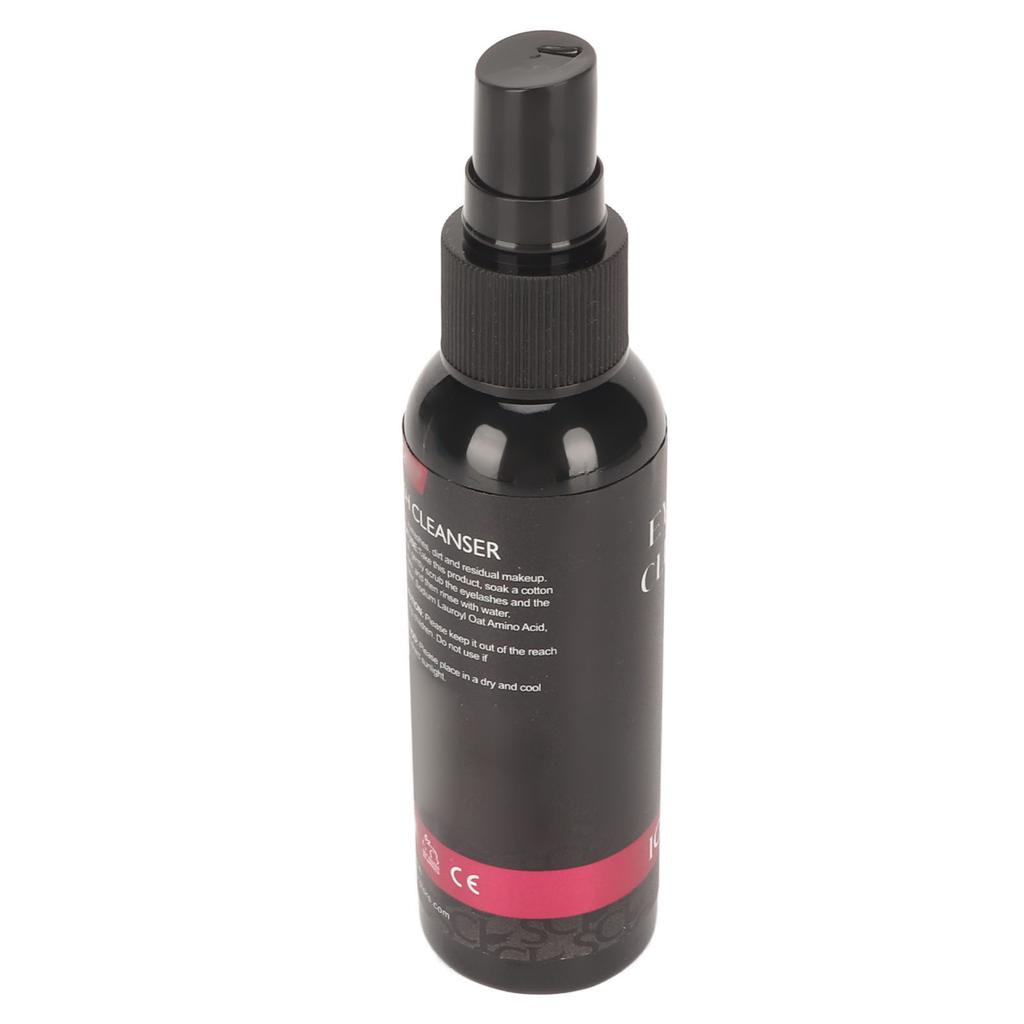 60ml Eyelash Cleaning Solution Spray Press Type Lash Extension Shampoo Remove Makeup Gentle Moisturizing Cleanser