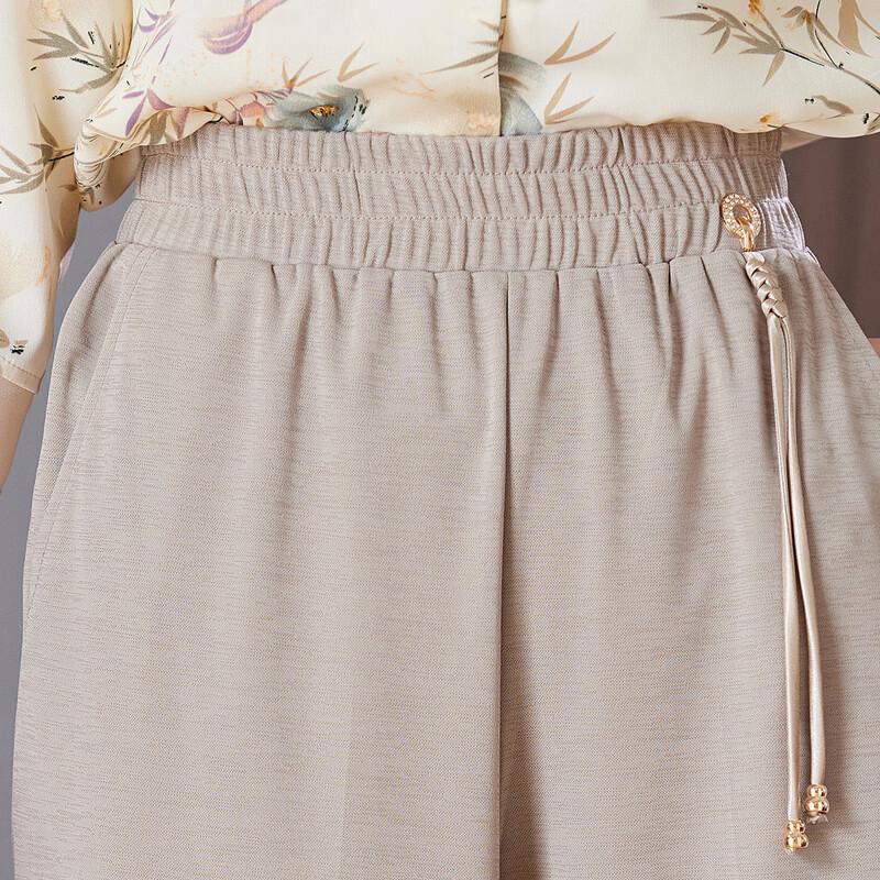 Paster Women's Summer Chinese Style Drapey Casual Pants