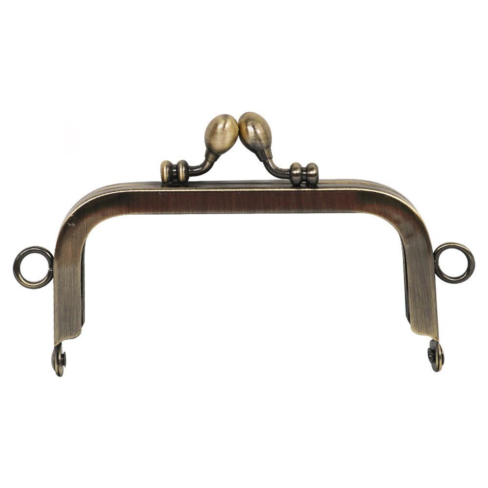 Handle Bag Accessories Metal Purse Frame Kiss Clasp Vintage Bag Kiss Clasp Lock Bag Clasps DIY Craft