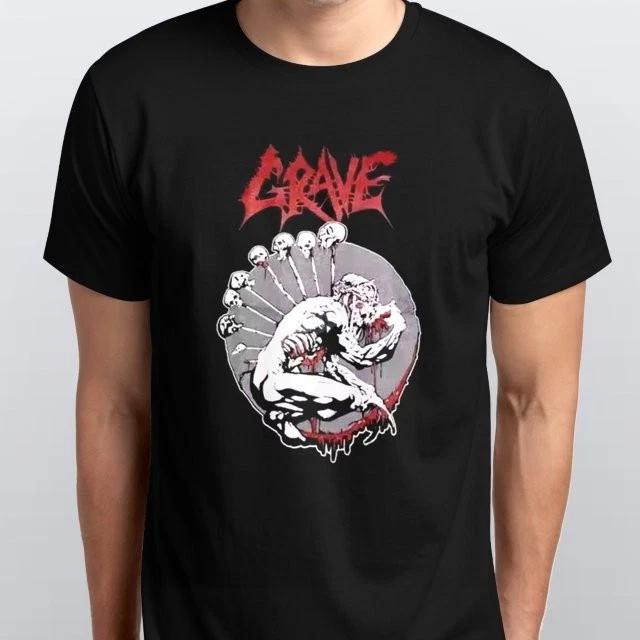 

Музыкальная футболка Grave Все размеры S M L XL XXL 3 4 XL цвета Черный L