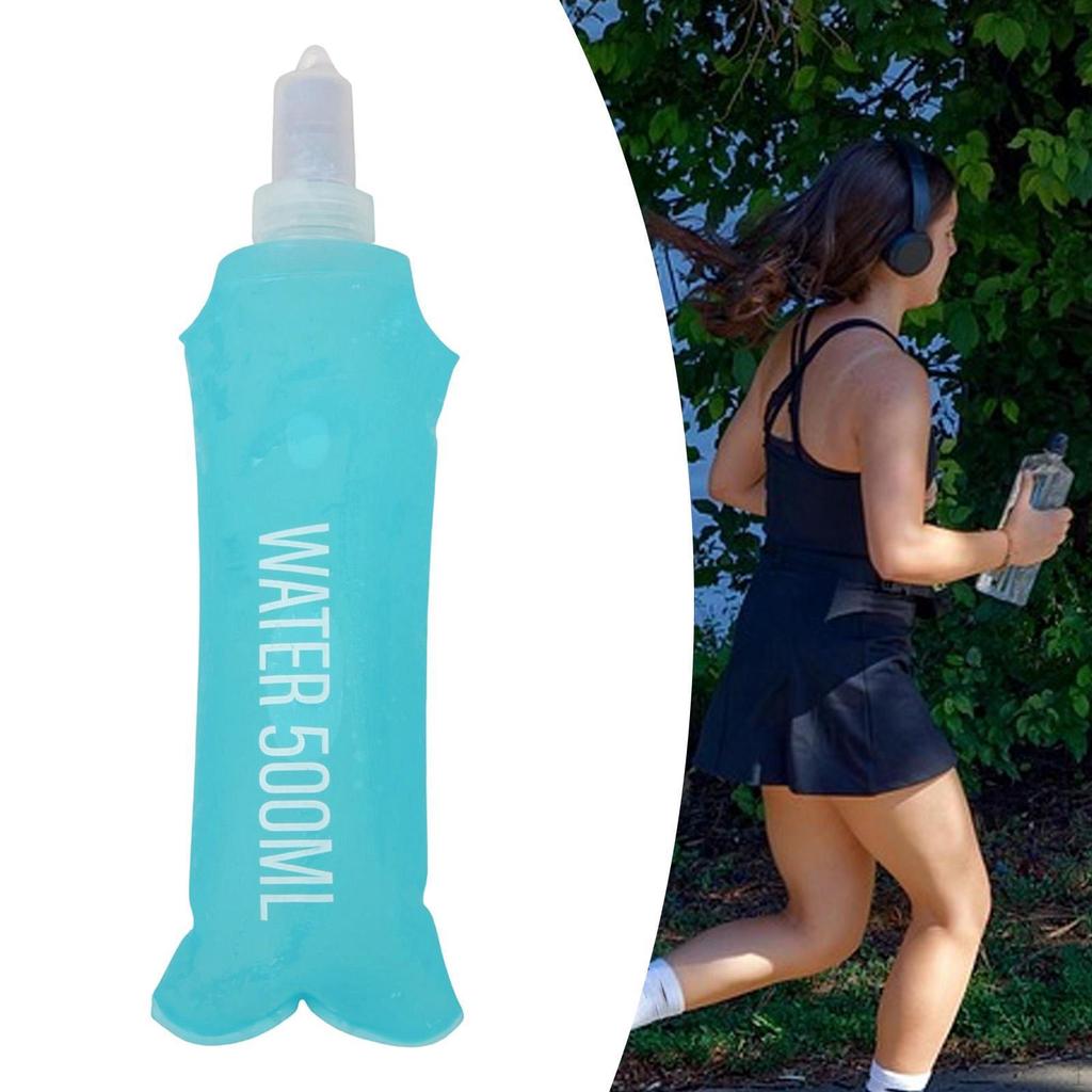 Soft Foldable TPU Water Bottle for Running Backpacking Hiking Gym Outdoor Activities
