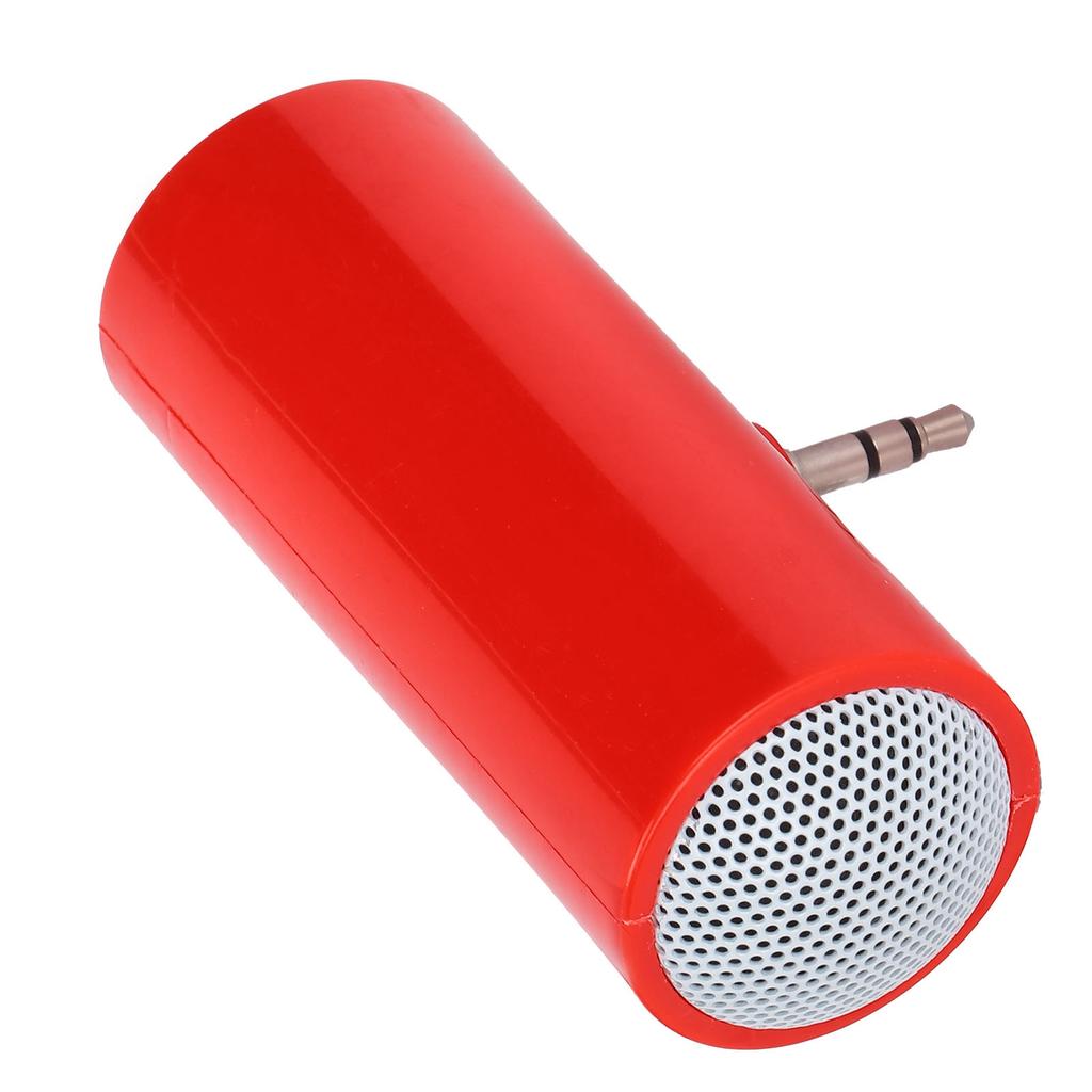 3.5 mm Jack Stereo Mini Speaker Portable Wireless Plug in Speaker for Mobile Phones and TabletsRed