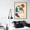 Egon Schiele Abstact Gövde Rengi Tasvir Kroki tuval sanat baskı tablo Posteri Duvar Resmi Oturma Odası Ev Dekor Için