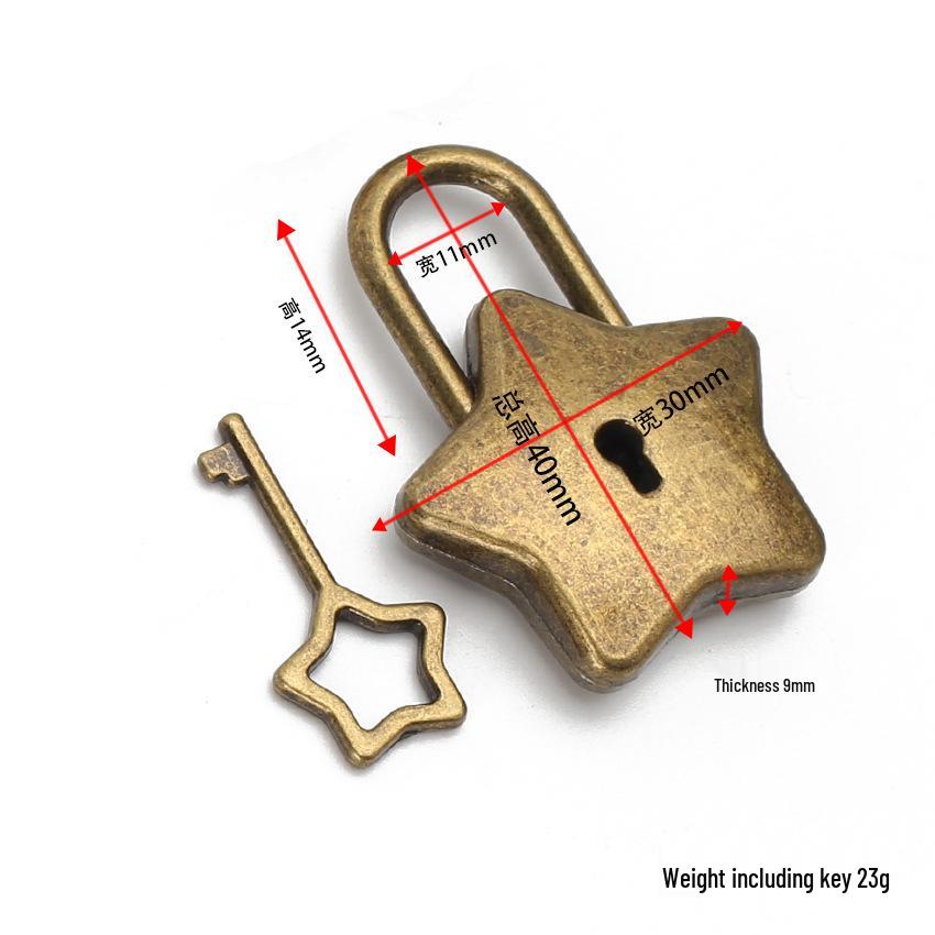 Alloy Star Lock for Drawers, Doors, Cabinets, Backpacks, and Luggage