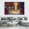 Vintage plagát Ježiš na plátne nástenné umenie Home Decor Jesus Wall Art Obrazy na plátne pre domácu galériu Wall Art Room Wall Decor