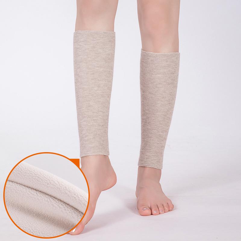 Unisex Cashmere Calf Ankle Warmer: Extra Thick, Fleece Lined, Heat-Generating Sports Socks for Cold Weather Protection.