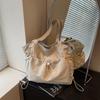 Große Tote Bag Trendige Lässige und Leichte Pendlertasche Einzelne Schulter Kordelzug Damen Tasche