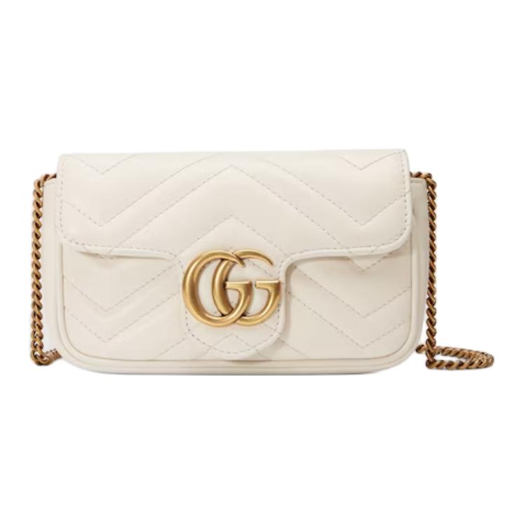 Gucci Item Supermini With Mystic White/M.White Women Bags 476433-DTDCT-9022