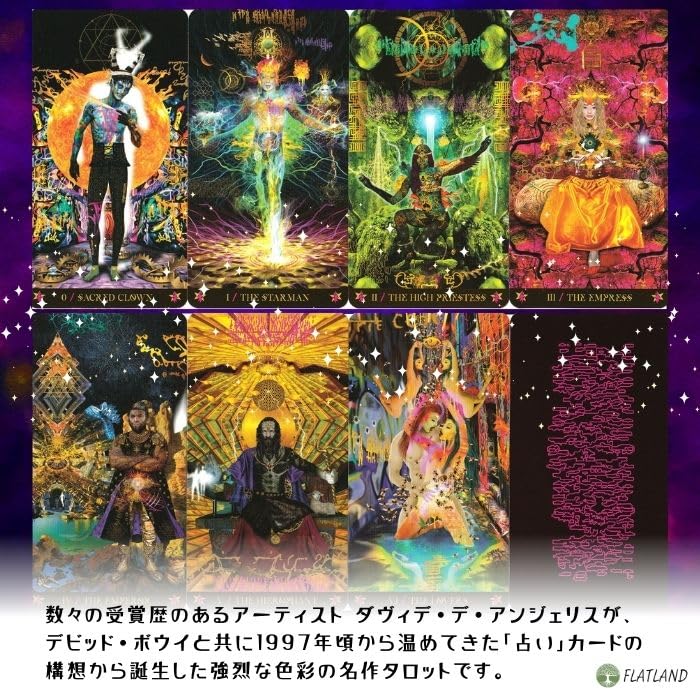 Starman Tarot, Tarot Reading Instructions, Japanese Instruction Manual Included, Authentic Tarot Cards, 78 Cards