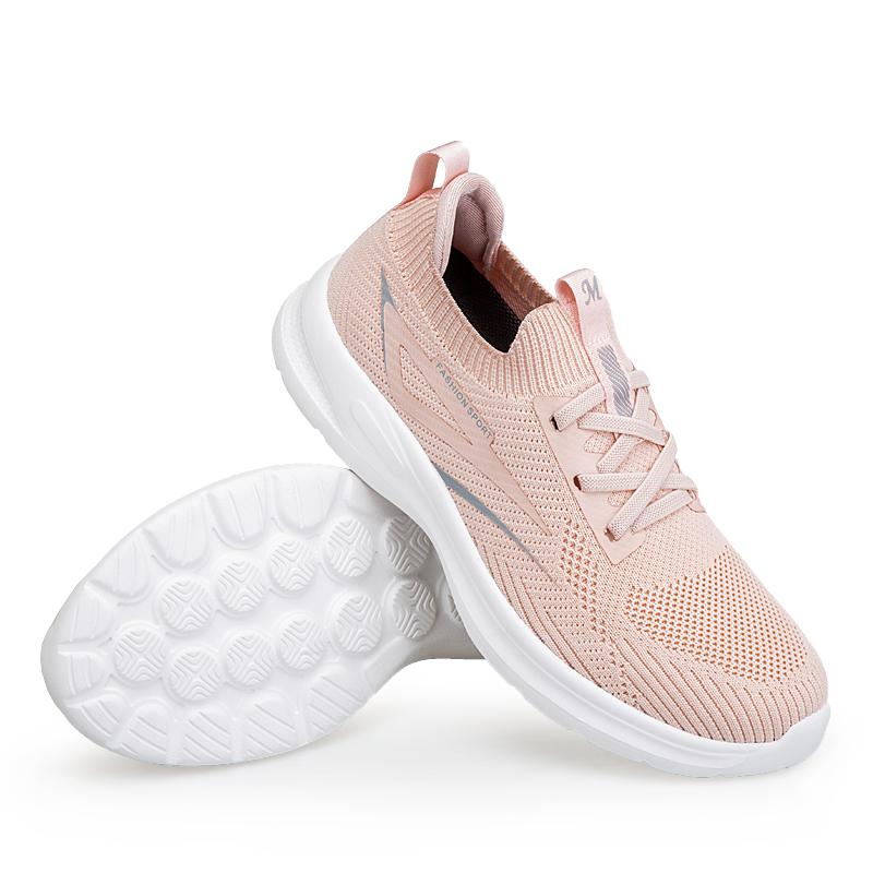Fashion Autumn New Knitted Shoes Mom Shoes Connected Mail Order Sports Casual Shoes Ladies Casual Comfortable Single Shoes Men