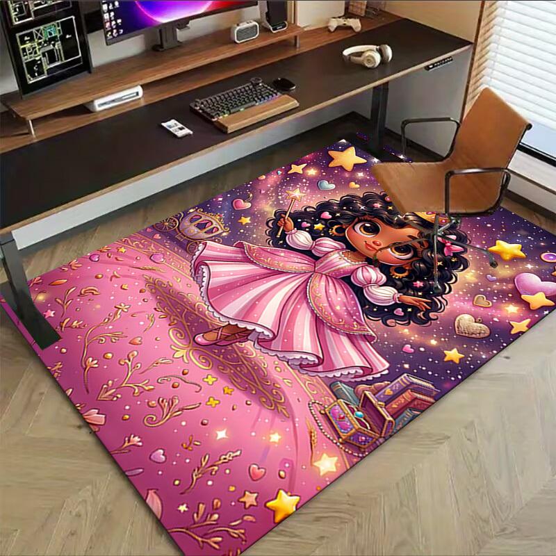 1PC Princess Magic Non-Slip Floor carpet, Office, family, bedroom, Studio - Large Area Rug, Vibrant Colors-C0495