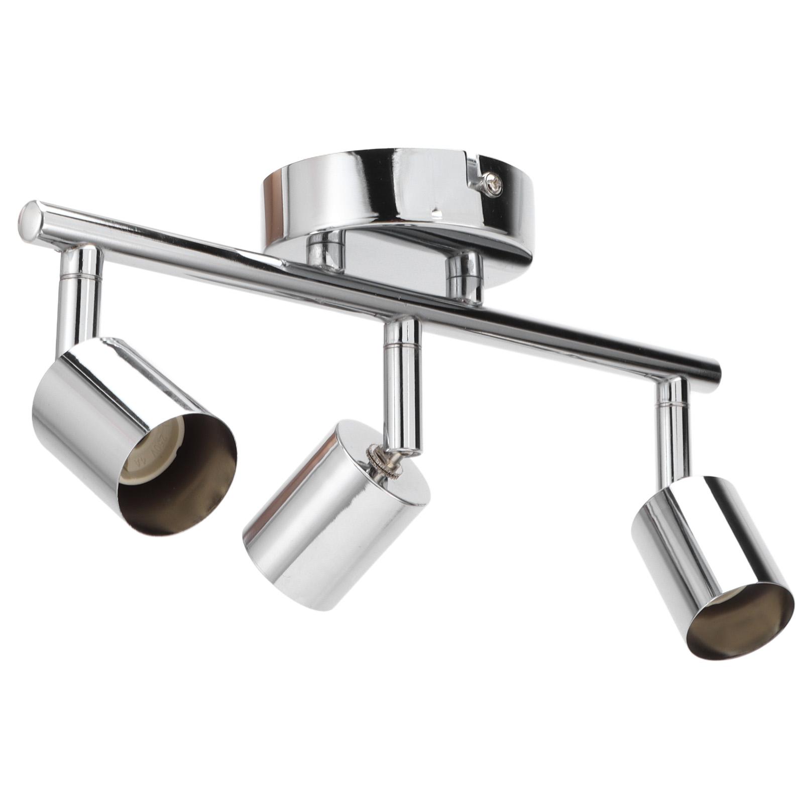 

3 Светодиодный трековый светильник База Регулируемая Гибко Вращающаяся 3-ходовая Потолочная точечная база для Спальни Столовой Гостиной Торгового центра